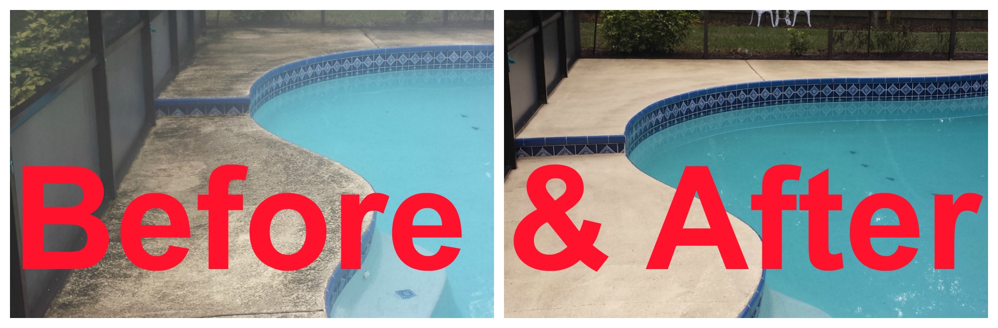 Pool Deck Pressure Washing